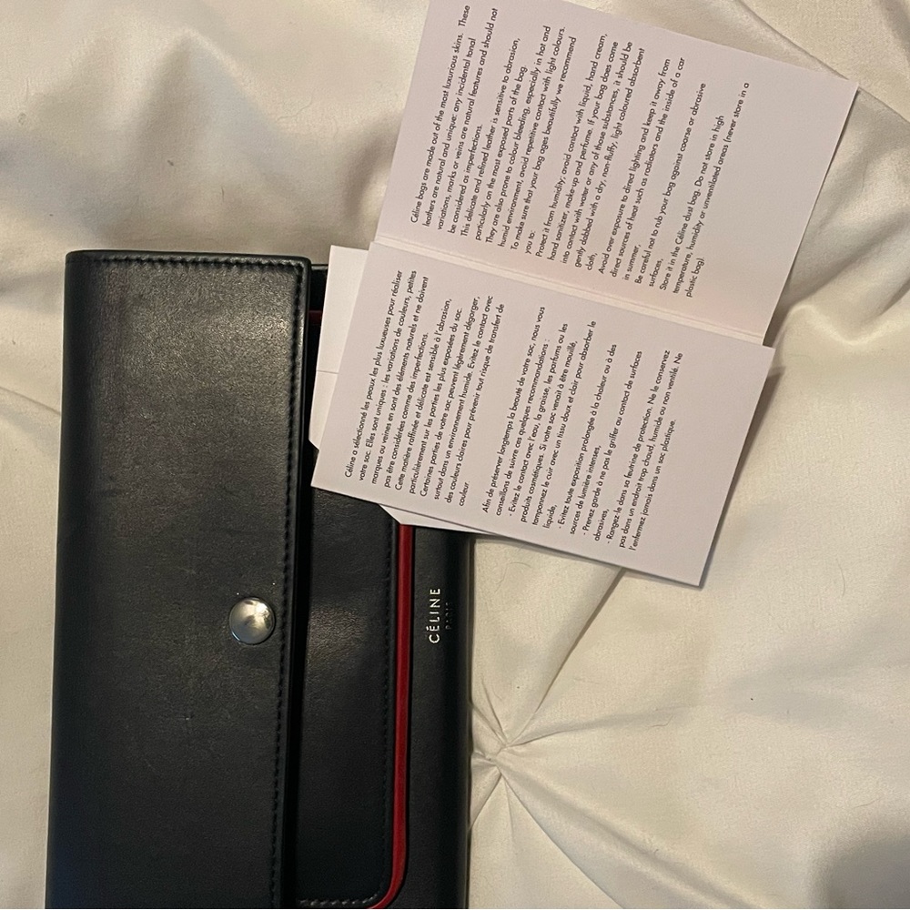 Celine Navy and Red Wallet - Picture 10 of 10